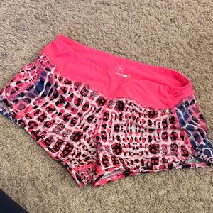 Pink Patterned Shorts